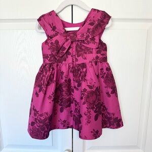 Vintage Ted Baker baby floral dress w/bow 2T